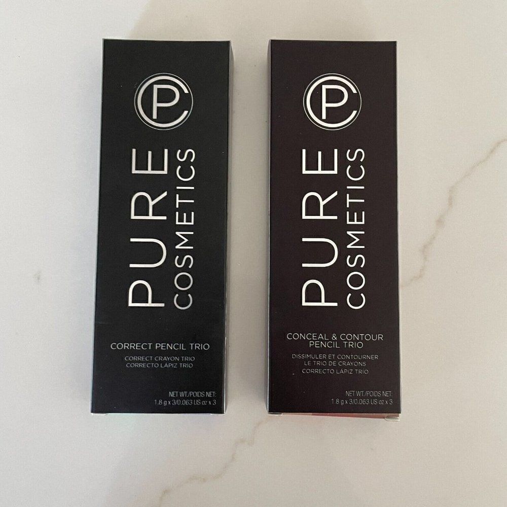 Pure Cosmetics Makeup Bundle Conceal Contour Correct Pencil Trio NEW